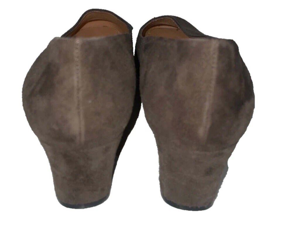 Zapatos de salón Anne Klein vintage hechos en Italia para mujer de gamuza punta cuadrada talla 8,5 nuevos sin etiquetas Foto 4 de 4