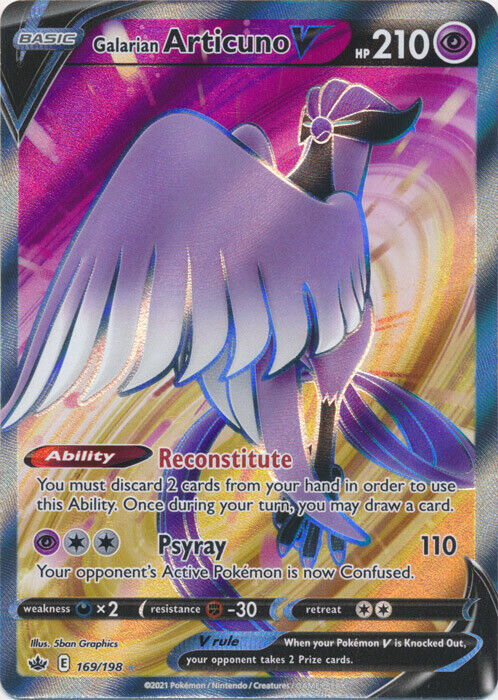 Articuno de Galar-V / Galarian Articuno-V (169/198), Busca de Cards