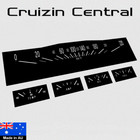 <!--F#f_0-->Plastic BLACK DECALS for Holden Kingswood HK GTS gauge speedo sticker decal<!--F/-->