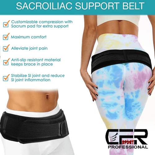 Pelvic Lower Back Hip Support Sacroiliac Belt Si Joint Pain for Women and Men DS - Picture 5 of 13