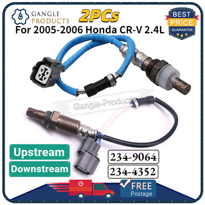 2PCS Oxygen O2 Sensor Upstream & Downstream For 2005-2006 Honda CR-V 2.4L |  eBay