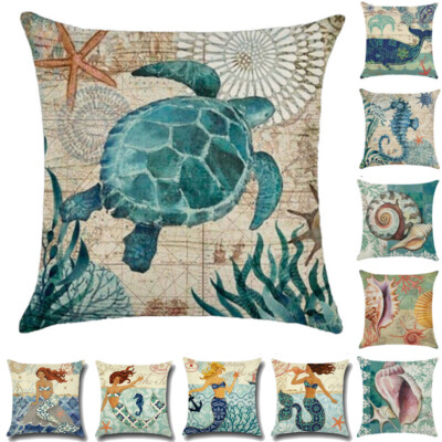 beachy pillows