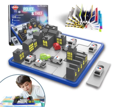 VATOS Smart Games IQ Logic Game for Kids Brain Teaser Puzzle Games Rush Hour Pol