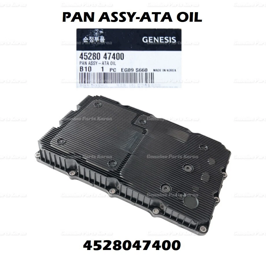 ⭐Genuino⭐ Cubierta de cárter de aceite de transmisión 4528047400 para Hyundai G70 Kia K900 Stinger Foto 2 de 4