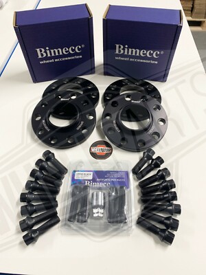 BIMECC ALU SPURVERBREITERUNG 12mm x 4 BOLZEN + SCHLÖSSER PASSEND FÜR BMW 3ER G20/21