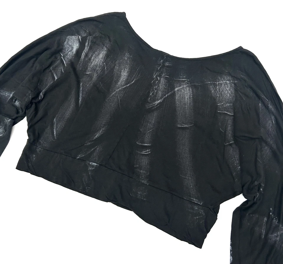 Top de vanguardia de manga larga negro de K&M talla 36 Foto 4 de 4