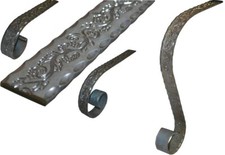 Handlauf-Endstück Treppe Geländer 40x6mm aus Schmiedeeisen gehämmert STAHLCO®