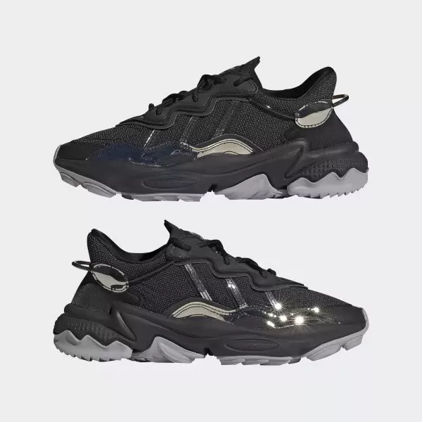 Size 5 adidas Ozweego TR Black Silver Metallic