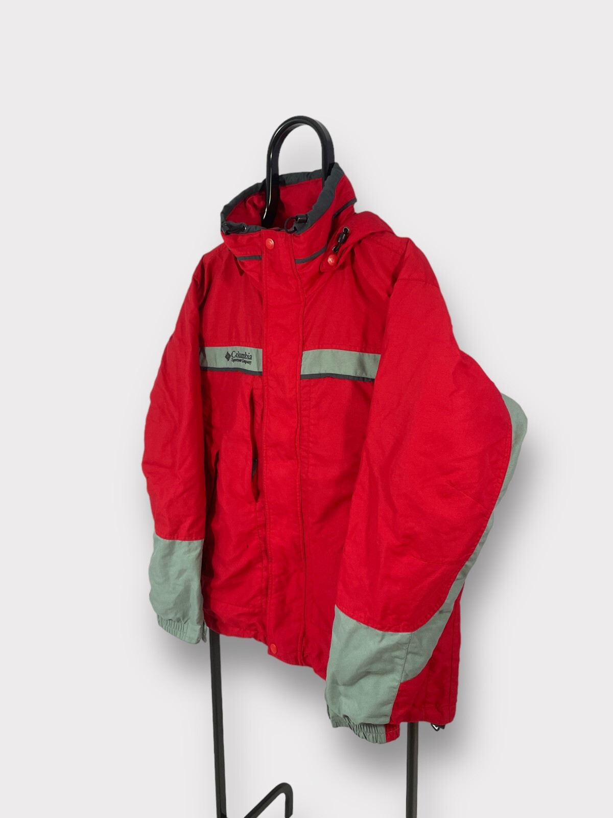 Men’s Vintage Columbia Light Jacket Windbreaker Retro Coat Warm Bomber