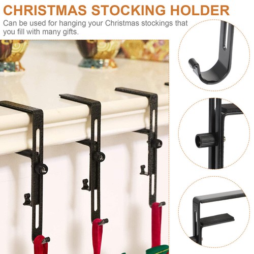 Mantel Stocking Holders Mantle Hooks for Garland Gift up Fireplace - 第 6/12 張圖片