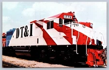Postcard Detroit Toledo & Ironton Railroad #1776 Bicentennial Paint