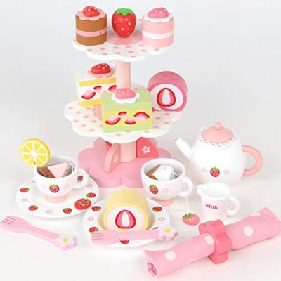 Mother Garden Wooden Toy Play Set Premium Tea Party Pretend Play 998-50019