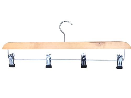 Holz Kilt Aufhänger mit Clips robust auch für Leder Uniformen Vorhänge etc.