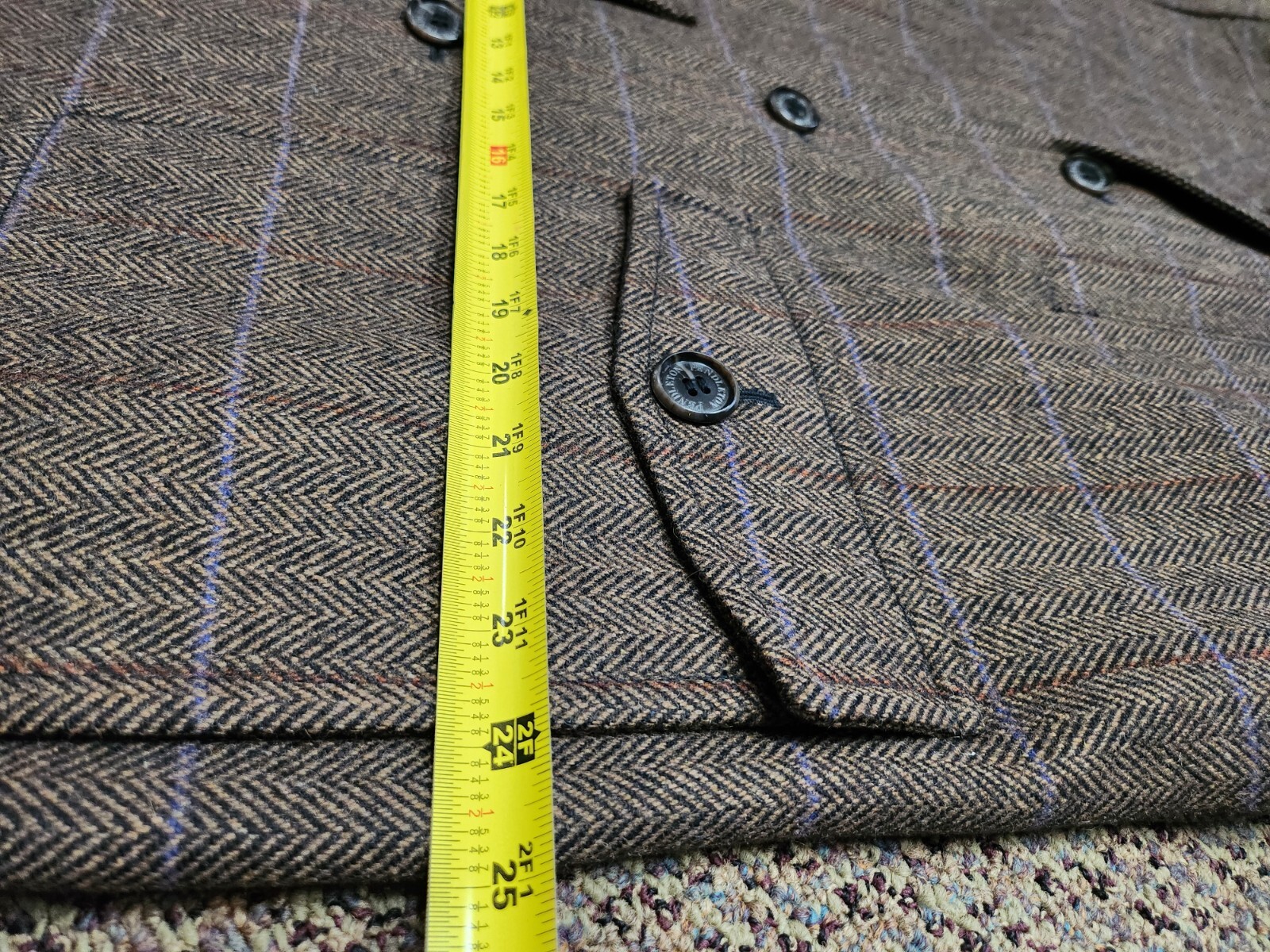 Men's Pendleton Wool Coat Jacket with removeable … - image 22