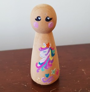 unicorn peg doll