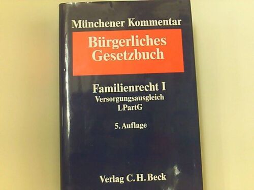 Münchener Kommentar zum Bürgerlichen Gesetzbuch, Bd.7/2 : Familienrecht I § 1587 - Photo 1/1