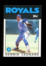 1986 Topps Traded #65T Dennis Leonard Kansas City Royals QTY