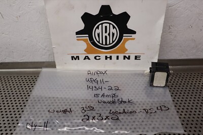 Airpax UPG11-1434-122 15A 18.8A Trip 250V 50/60Hz Circuit Breakers New Old Stock
