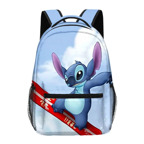 Cartoon Stitch School Backpack Laptop Bags Kids Handbag Travel Bag Teenagers Bag - Picture 26 of 56