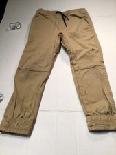 Brooklyn Cloth Boys Pants Size 5 The Jogger Tan w/ Elastic Waist