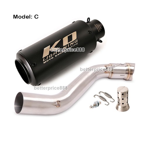 For Honda CBR650R/F CB650R/F Exhaust Mid Pipe Replace Catalyst Link 60mm Muffler - Picture 4 of 12
