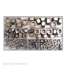 A4 Stainless Steel Hexagon Full Nuts - M5 M6 M8 M10 M12