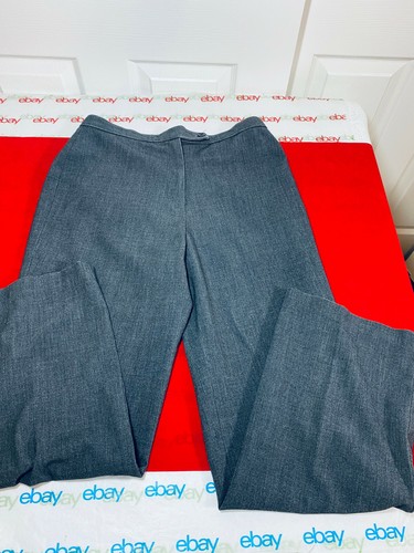 Haggar Womens Career Smokey Gray Pants Size 6 Short Flat Front Casual Slacks EUC - Picture 3 of 6