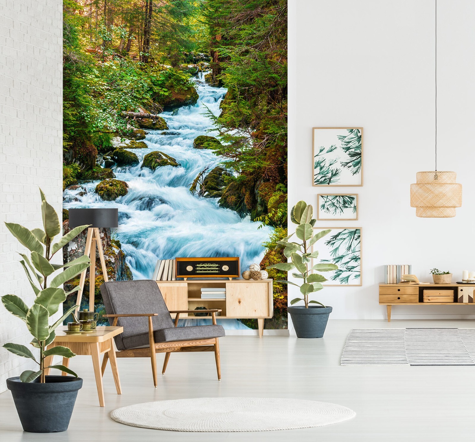 3D Forest River O1862 Wallpaper Wall Murals Removable Wallpaper Sticker ...