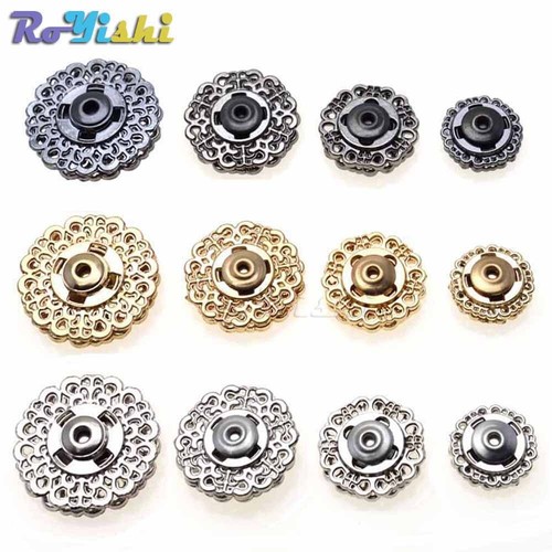 Metal Snap Fasteners Clasps Button For Handbag Purse Wallet Craft Suit... - Picture 5 of 8