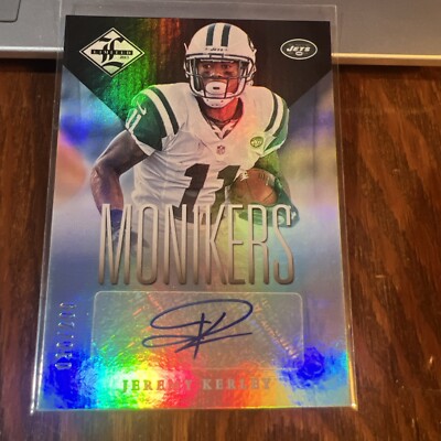 Jeremy Kerley 2013 Panini Limited Monikers Silver Auto #69 /299 TCU Jets