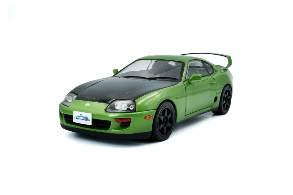 SOLIDO TOYOTA SUPRA MK-4 A80 SOLIDO WORKS GREEN 1993 1:18 NUOVO SCATOLA 2025 - Immagine 3 di 4