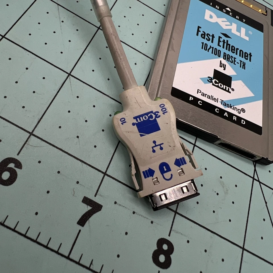 Dell 3Com Fast 10/100 LAN Ethernet PC Card with Dongle Cable 3CCFE575CT-D - Image 4 of 4