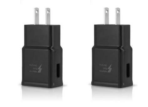 Paquete de 2 cables cargadores rápidos de pared para Samsung Galaxy S7 Edge S6+ J3 J7 N5 Foto 2 de 3