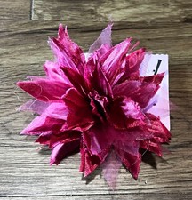 Hairpin Headdress Wedding Hair AccessoriesHair Clip dark pink Flower