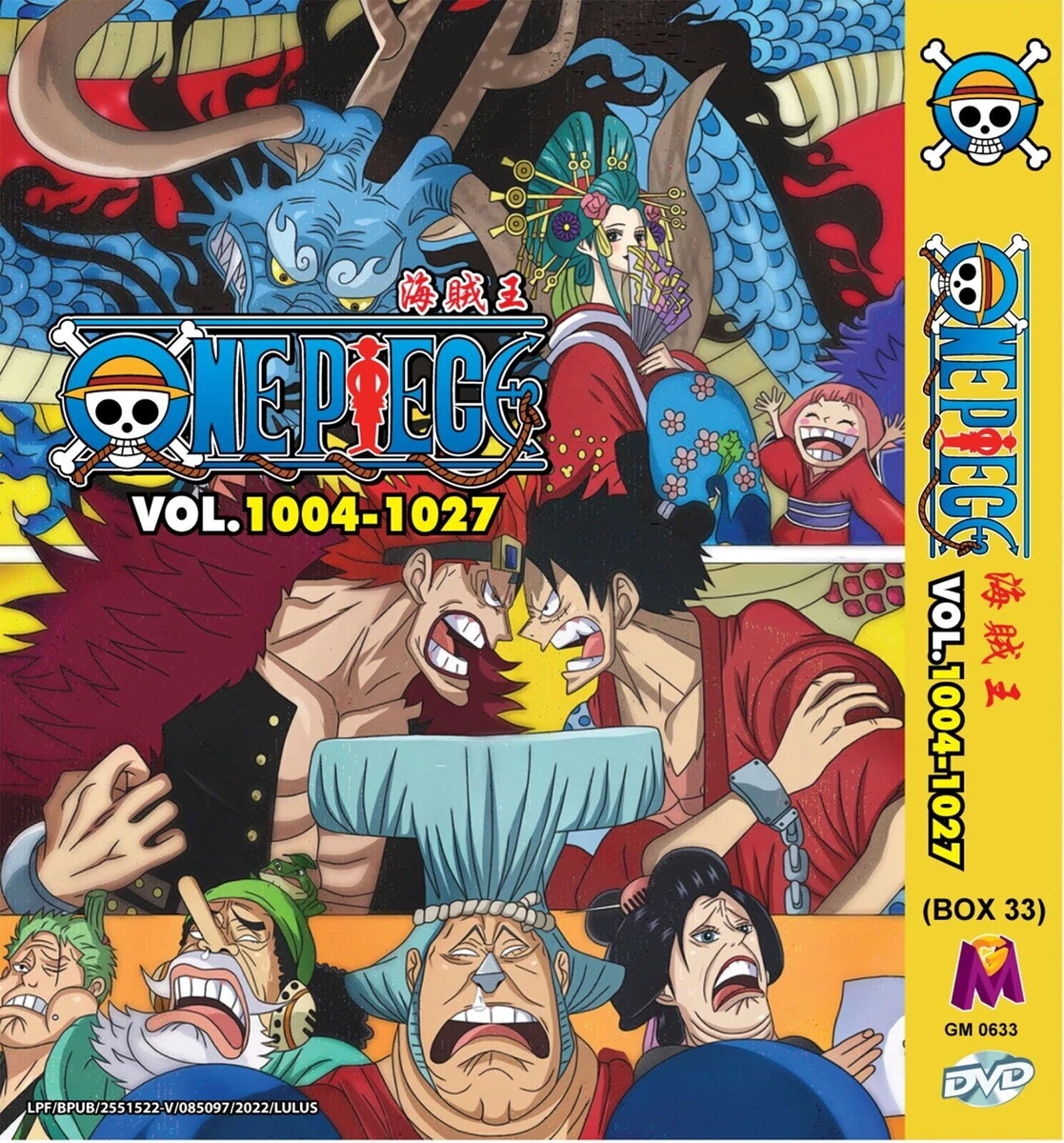 Anime DVD Box Set One Piece Collection Box 33 Episode 1004-1027