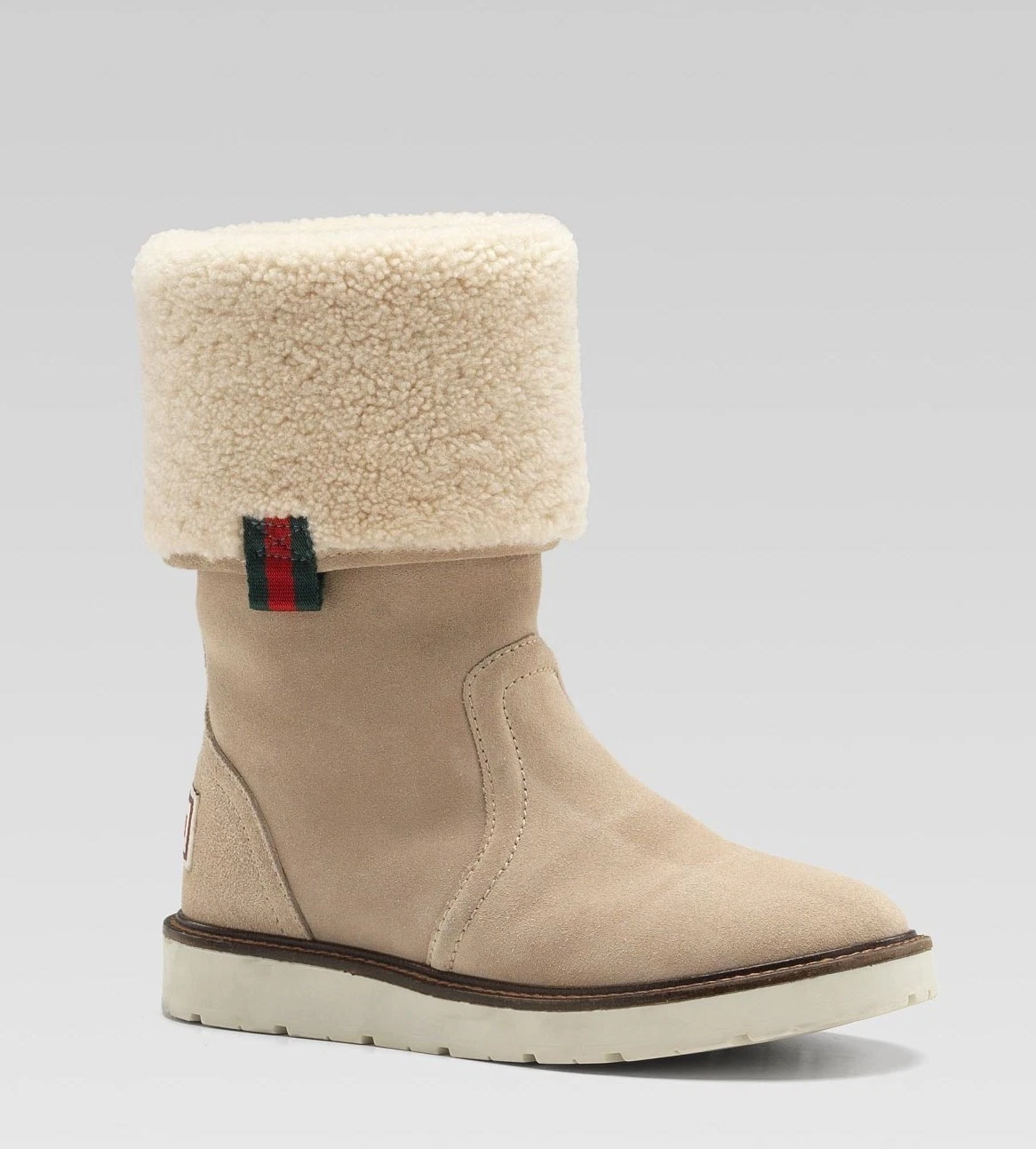 Bottes à cisaillement authentiques Gucci pour enfants 