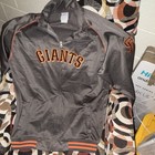 Majestic San Francisco Giants Gray Orange Jacket XL/T MLB Baseball — photo 2