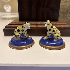 Antique Miniature Porcelain Staffordshire Derby Style dalmatian Dogs Samson