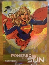 2025 Fleer Brilliants Superman Powered By The Sun Supergirl #PS-3 Gold Case Hit!