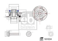 Febi Bilstein 181034 Radlagersatz FüR Opel