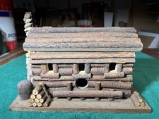 Vintage Log Cabin Wooden Birdhouse TV Lamp - SHIPS FREE