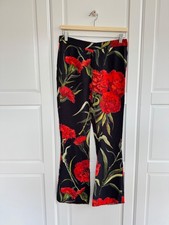 Dolce&Gabbana women's floral viscose pants size IT40