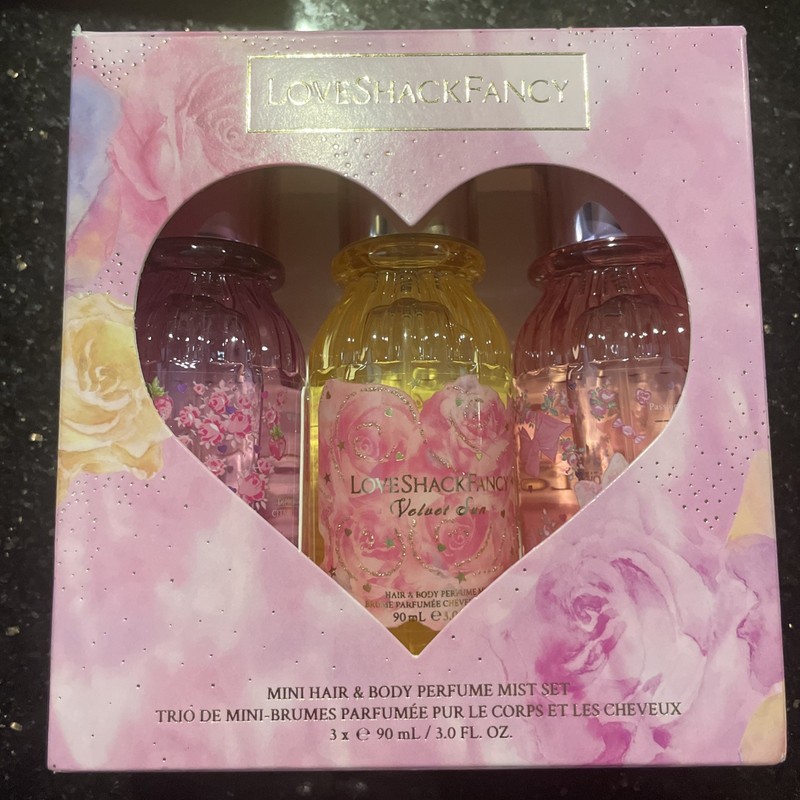 LoveShackFancy  Mini Body & Hair Perfume Mist Set Limited Edition 3x 3 oz