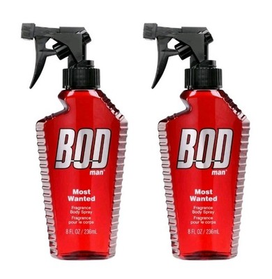 (2 Pack) BOD Man Most Wanted Body Spray 8 oz   New & Authentic