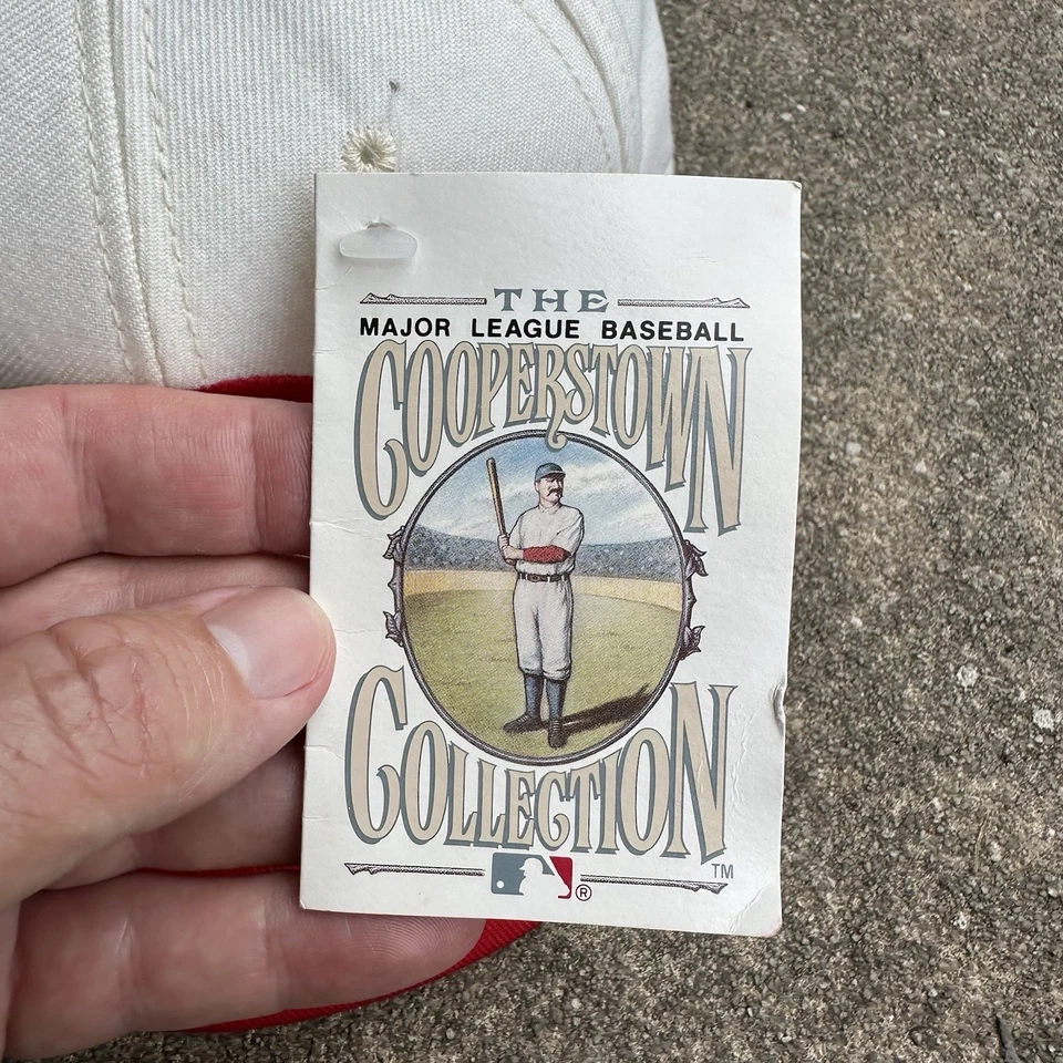 Vintage Cincinnati Reds Annco Fitted Hat Cap 6 7/8 80s 90s USA made throwback  - Image 4 of 4