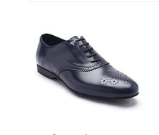 Stunning Classy Versace Collection Blue Oxford Dress Shoes V900542-V346V