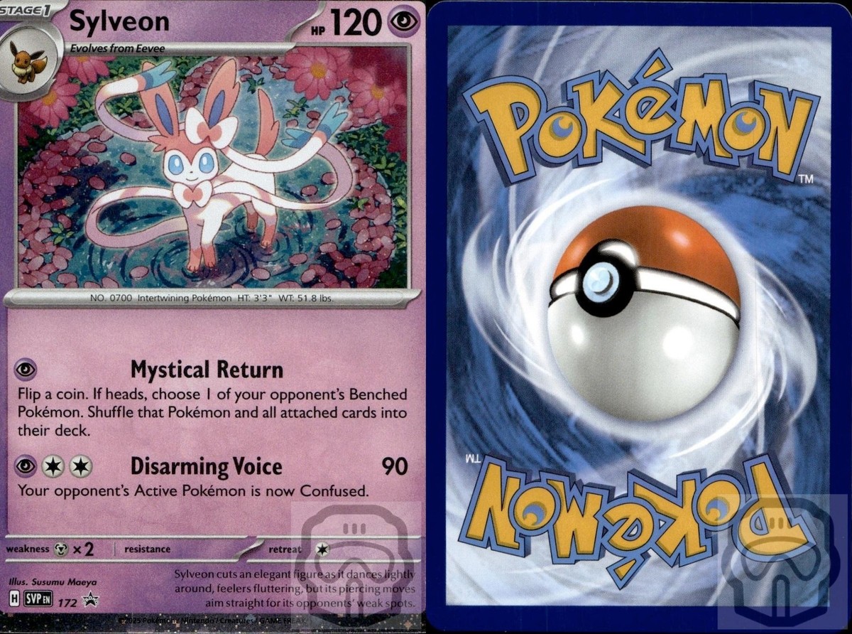 Sylveon Cosmos Holo 172 (Swirl BLEED - Underarm) P Scarlet