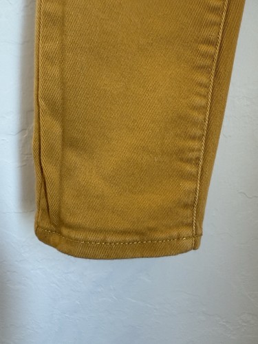 Girls Gap Mustard Super Skinny Stretch Denim Jeans Size 10 Adjustable Waist - Photo 4/9