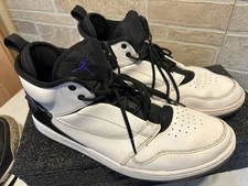 Nike Men's Jordan Fadeaway AO1329-100, White/Concord Black Size 12