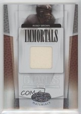 2007 Leaf Certified Materials Immortals /75 Rosey Brown #249 HOF 6r6